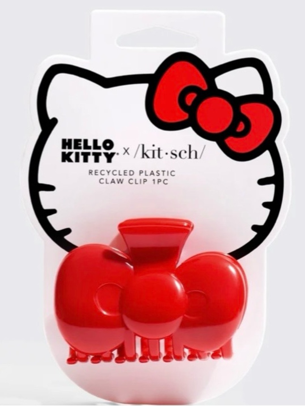 NWT Kitsch x Hello Kitty Cloud Clip in Red Bow Shape